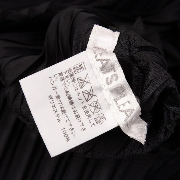 プリーツプリーズPLEATS PLEASE バイアスプリーツ変形ノースリーブワンピース 黒3 K-156791_011