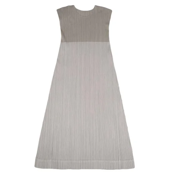 PLEATS PLEASE Bi-colour Sleeveless Dress K-156795_002