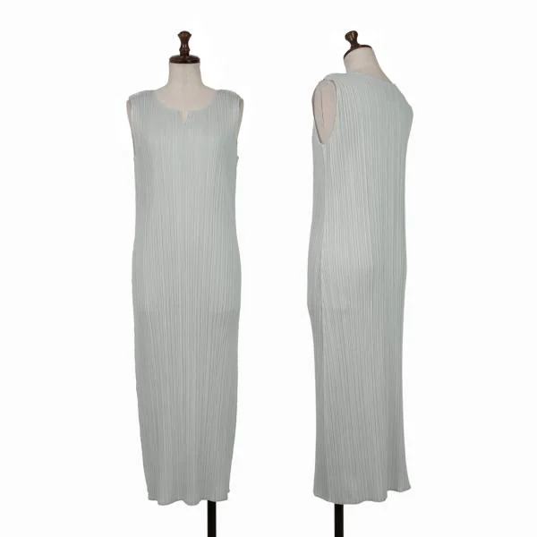 PLEATS PLEASE Sleeveless Skipper Dress Grey 5 K-156800_001