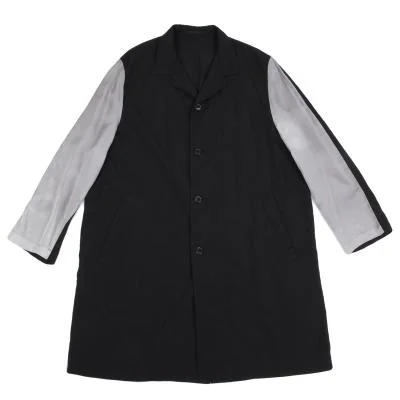COMME des GARCONS HOMME PLUS Dyed Sleeve Switching Coat