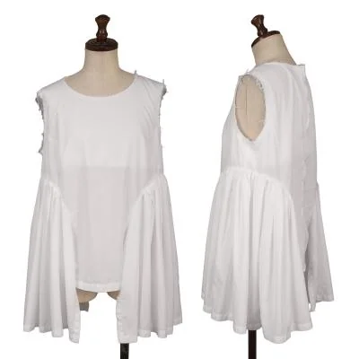 COMME des GARCONS Hem Frill Switching Sleeveless Top