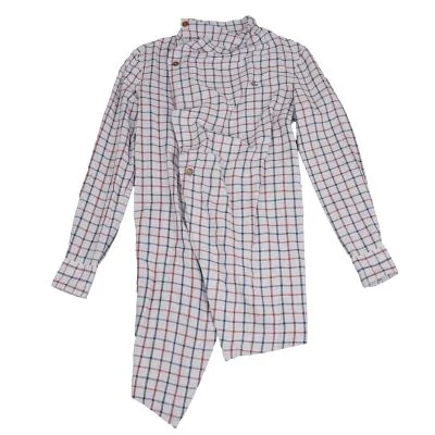 Vivienne Westwood MAN Check Drape Collar Shirt