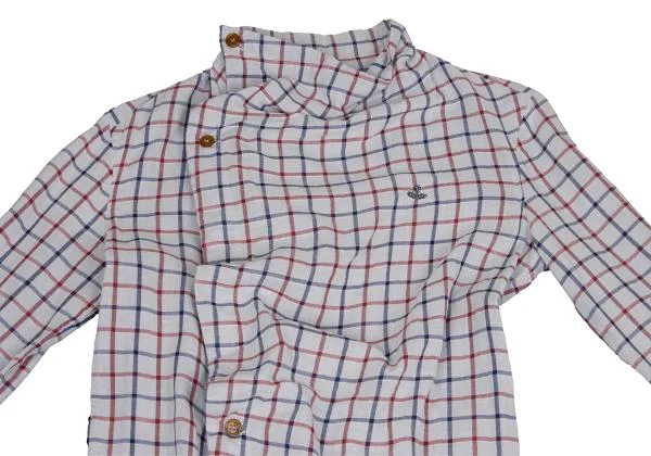Vivienne Westwood MAN Check Drape Collar Shirt K-156949_002