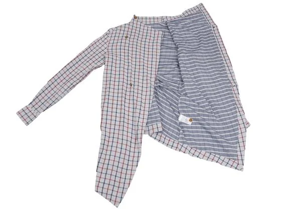 Vivienne Westwood MAN Check Drape Collar Shirt K-156949_013