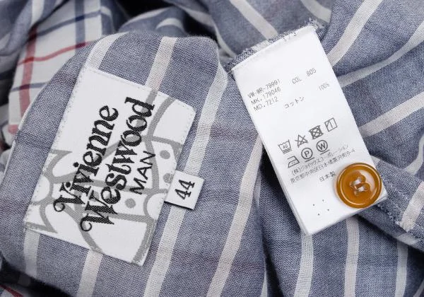 Vivienne Westwood MAN Check Drape Collar Shirt K-156949_019