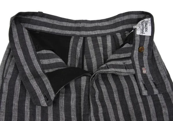 Vivienne Westwood MAN Linen Striped Jodhpur Pants K-156952_006
