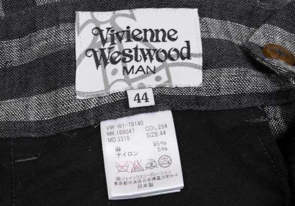 Vivienne Westwood MAN Linen Striped Jodhpur Pants K-156952_014