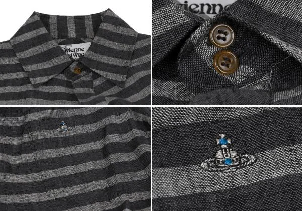 ヴィヴィアンウエストウッドマンVivienne Westwood MAN リネンストライプセットアップ  チャコール他44 K-156953_004