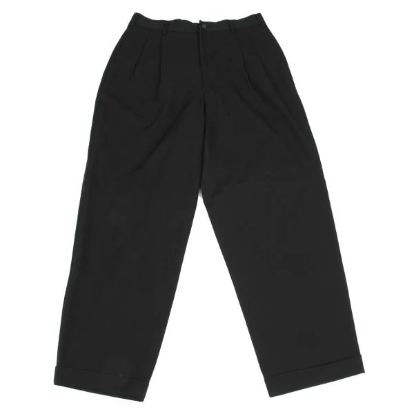 COMME des GARCONS HOMME Wool Gaba Side Stitch Line Pants Black M K-156970_001