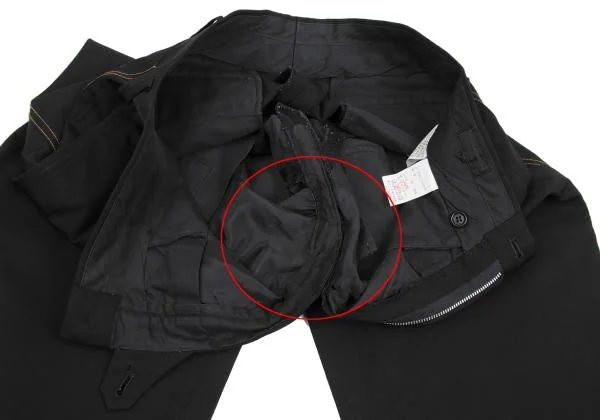 COMME des GARCONS HOMME Wool Gaba Side Stitch Line Pants K-156970_006