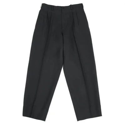 Yohji Yamamoto POUR HOMME Wool Tuck Pants