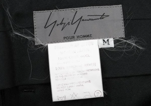 Yohji Yamamoto POUR HOMME Wool Tuck Pants K-156984_012