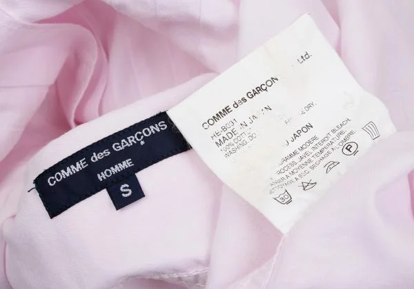 COMME des GARCONS HOMME Checked Pin Tuck Short Sleeve Shirt K-157075_014