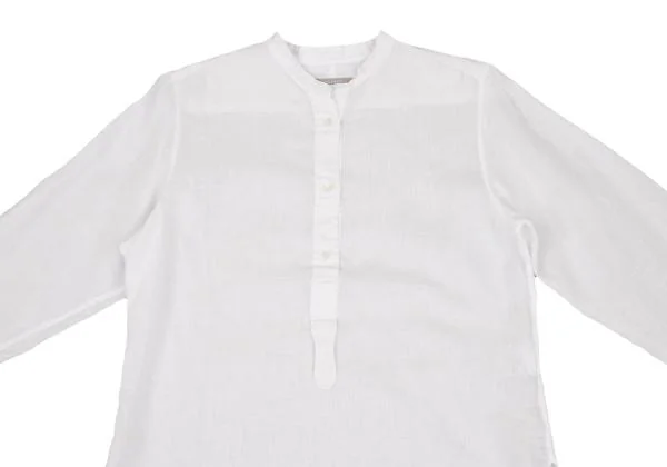MARGARET HOWELL Henry Neck Linen Blouse K-157247_003