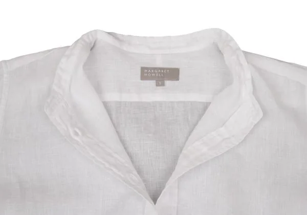 MARGARET HOWELL Henry Neck Linen Blouse K-157247_005