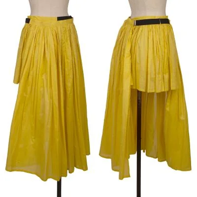 LIMI feu Cotton Belted Front Long Skirt