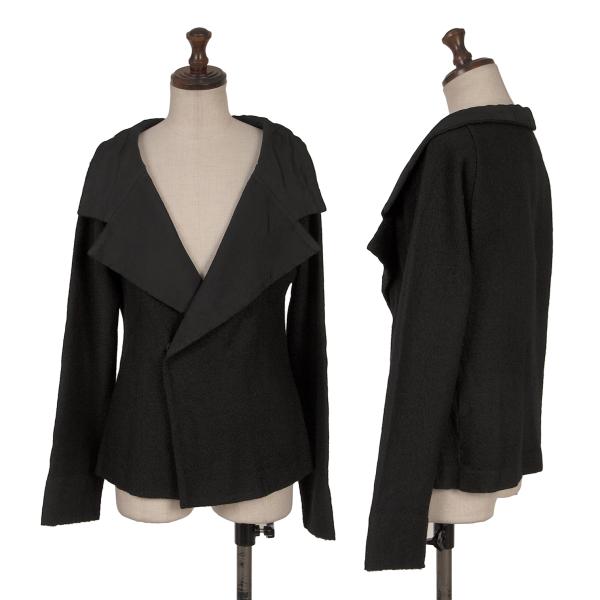 ワイズY's ウールキュプラ切替ジャケット 黒2