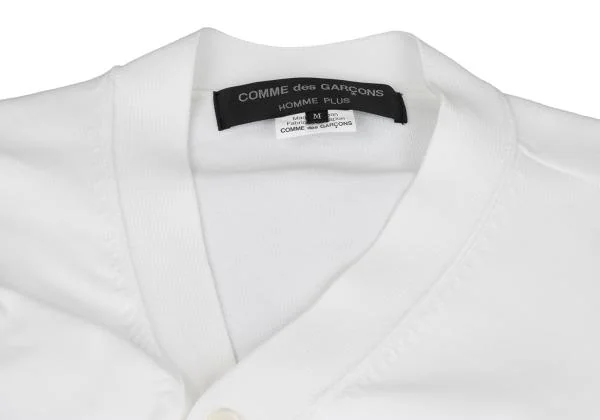 COMME des GARCONS HOMME PLUS Poly Asymmetry Design Long Knit Cardigan K-157340_003
