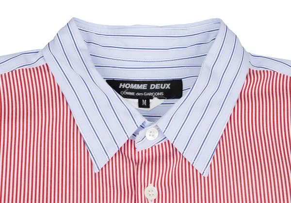 COMME des GARCONS HOMME DEUX Front Switching Stripe Shirt K-157345_003