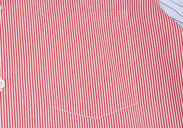 COMME des GARCONS HOMME DEUX Front Switching Stripe Shirt K-157345_004