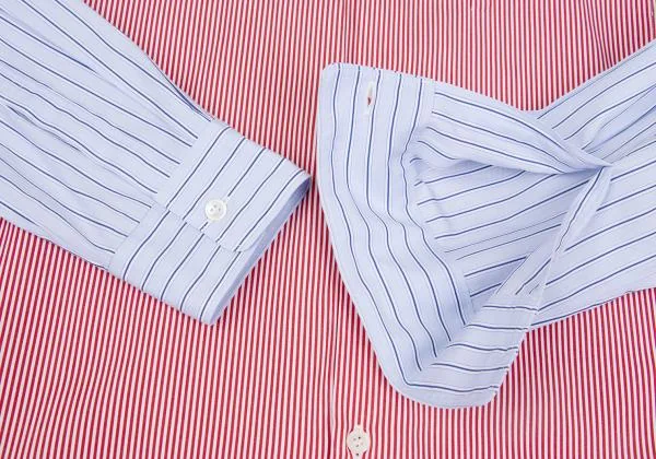 COMME des GARCONS HOMME DEUX Front Switching Stripe Shirt K-157345_007