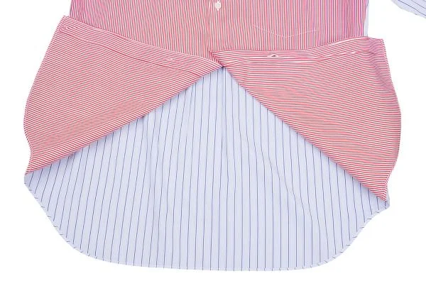 COMME des GARCONS HOMME DEUX Front Switching Stripe Shirt K-157345_009