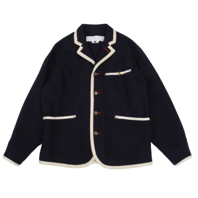 GANRYU Wool Piping Design Jacket