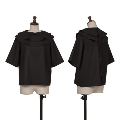 tricot COMME des GARCONS tricot Special Back Button Frill Ribbon Top