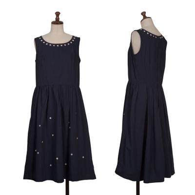 COMME des GARCONS GIRL×Jupe BY JACKIE Cotton Floral Embroidery Dress
