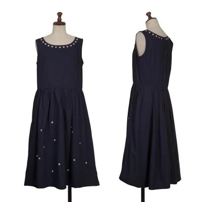 COMME des GARCONS GIRL×Jupe BY JACKIE Cotton Floral Embroidery Dress
