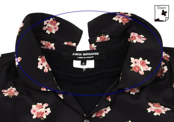 JUNYA WATANABE COMME des GARCONS Floral Layered Short Sleeve Dress K-157399_006