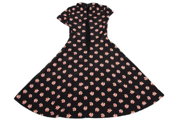 JUNYA WATANABE COMME des GARCONS Floral Layered Short Sleeve Dress K-157399_014