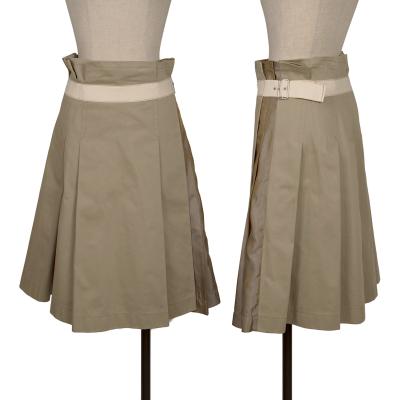 tricot COMME des GARCONS Cotton Switching Belted Wrap Skirt
