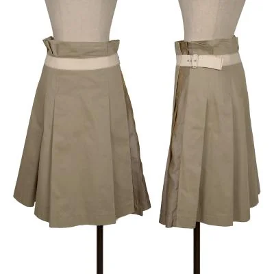 tricot COMME des GARCONS Cotton Switching Belted Wrap Skirt