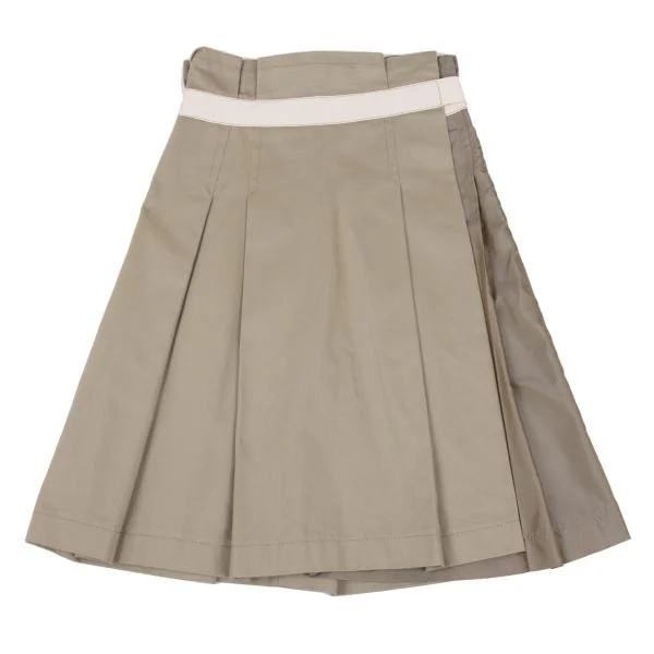 tricot COMME des GARCONS Cotton Switching Belted Wrap Skirt K-157411_002