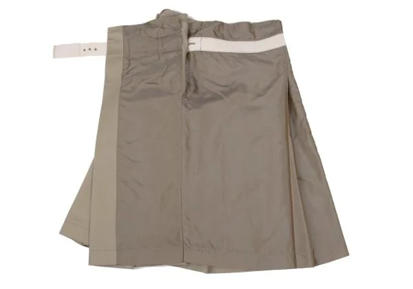 tricot COMME des GARCONS Cotton Switching Belted Wrap Skirt K-157411_006