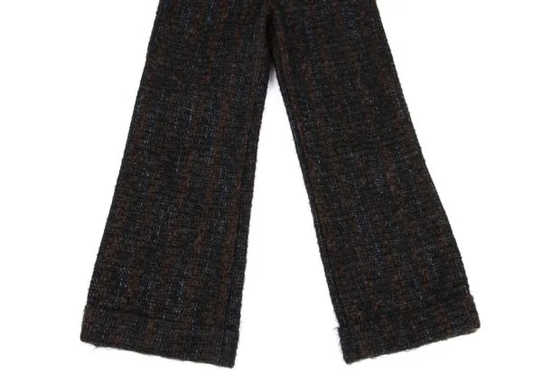 ジュンヤワタナベ コムデギャルソンJUNYA WATANABE COMME des GARCONS モヘヤ混ウインドストッパーループツイードパンツ 紺茶M K-157416_008