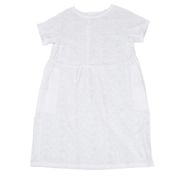ISSEY MIYAKE HaaT Cotton Embroidery Short Sleeve Dress K-157428_002