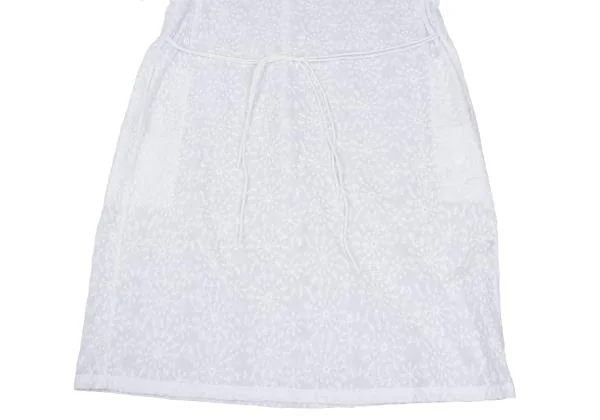 ISSEY MIYAKE HaaT Cotton Embroidery Short Sleeve Dress K-157428_006