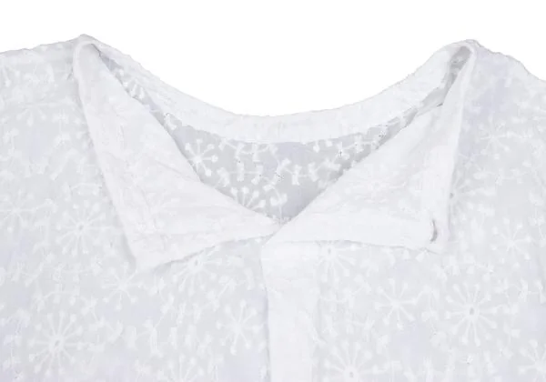 ISSEY MIYAKE HaaT Cotton Embroidery Short Sleeve Dress K-157428_012
