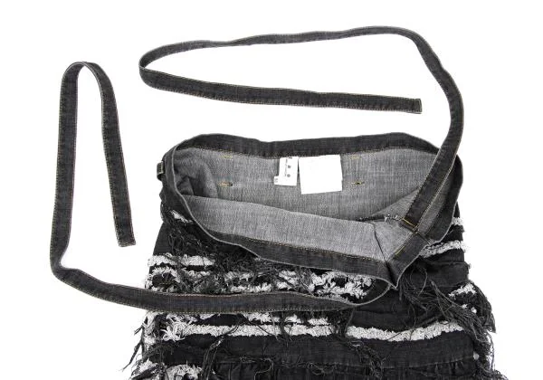 tao COMME des GARCONS Frayed Design Denim Skirt K-157465_005