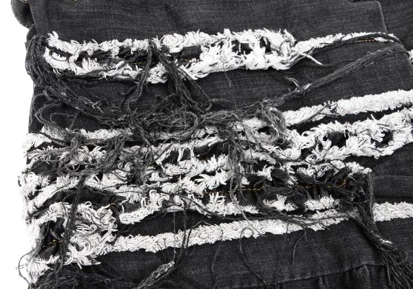 tao COMME des GARCONS Frayed Design Denim Skirt K-157465_006