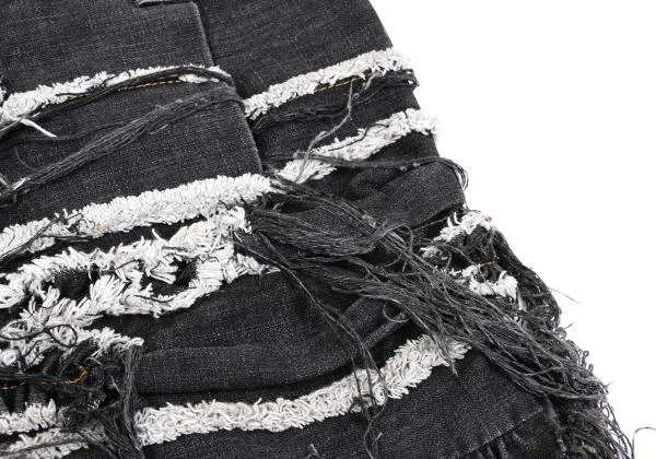 tao COMME des GARCONS Frayed Design Denim Skirt K-157465_007
