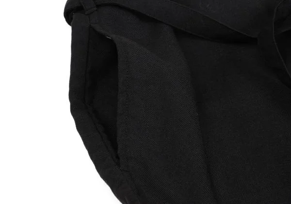 コムコム コムデギャルソンCOMME des GARCONS ウールベルテッドワイドパンツ 黒S K-157468_006