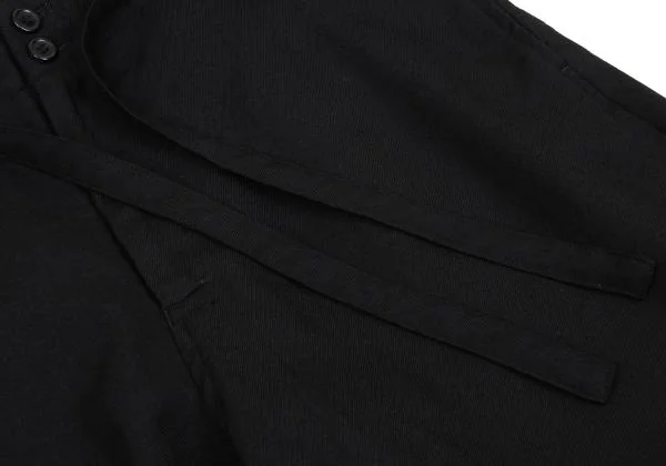コムコム コムデギャルソンCOMME des GARCONS ウールベルテッドワイドパンツ 黒S K-157468_007