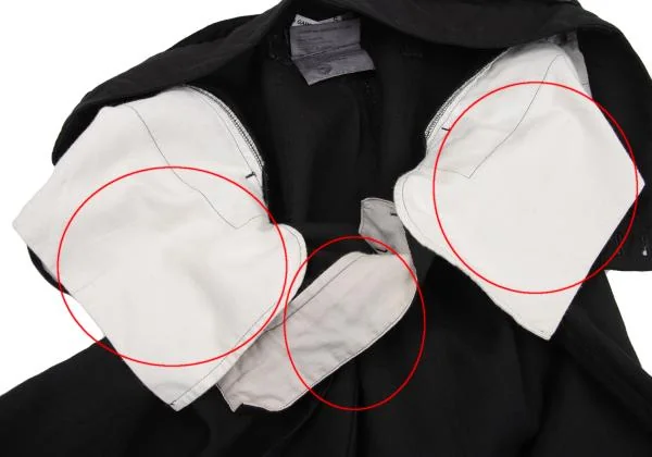 コムコム コムデギャルソンCOMME des GARCONS ウールベルテッドワイドパンツ 黒S K-157468_009