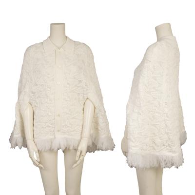 COMME des GARCONS Acrylic Knit Poncho Cardigan