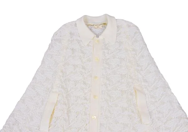 COMME des GARCONS Acrylic Knit Poncho Cardigan K-157473_003