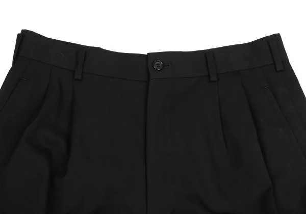 COMME des GARCONS Wool Gaba Frill Shorts K-157474_002