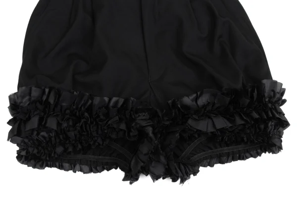 COMME des GARCONS Wool Gaba Frill Shorts K-157474_010